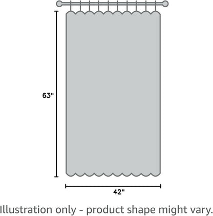NICETOWN Thermal Insulated Blackout Curtain Panels - Solid Grommet Design, Stone Blue, 42" x 63" (1 Pair)