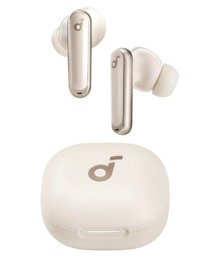 Soundcore P40i by Anker, Noise Cancelling Wireless Earbuds, Adaptive Noise Cancelling to Environments, Heavy Bass, 60H Playtime, 2-in-1 Case and Phone Stand, IPX5, Wireless Charging, Bluetooth 5.3