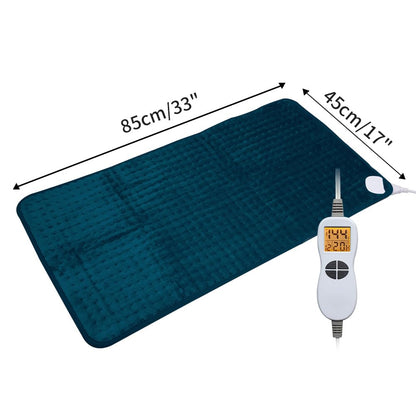 Ambershine 17''x33'' XXXL King Size Heating Pad with 12 Temperature Settings & 4 Auto-Off Countdown Timers, Pain Relief for Back/Neck/Shoulders/Abdomen/Legs, Christmas Gifts for mom dad (Dark Gray)