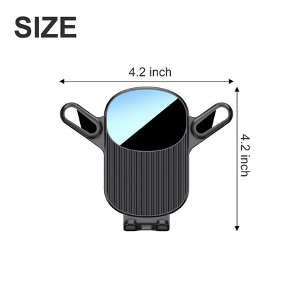 Car Phone Holder Mount, Super Stable Air Vent Cell Phone Car Mount, 360° Rotation,One Button Release for iPhone, Samsung, Google, and All Other Smartphones,Q7,Black