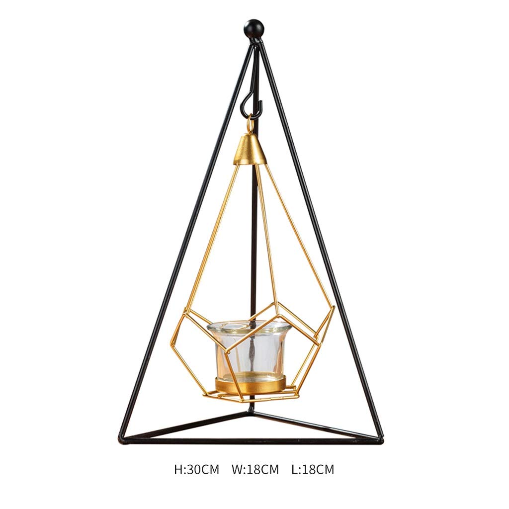 XILIN-1987 Candle Holderss Creative Wrought Iron Candlestick Romantic Candlelight Dinner Props Light Candle Holder Home Decorations Decorative Candlestick (Size : A)