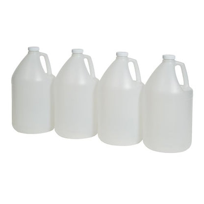 FastRack 4-Pack 1 Gallon Water Bottle Plastic Jug Container with Lid | White Food Grade Gallon Water Jug, BPA-Free, Leak-Proof Pitcher With Lid Fermentation, Brewing, Storage & More