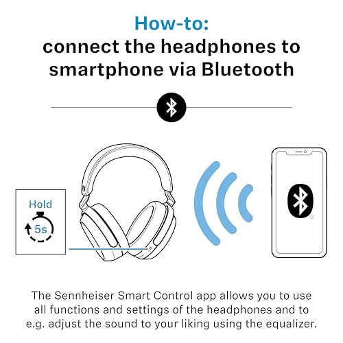 Sennheiser Consumer Audio Momentum 4 Wireless Headphones - Bluetooth Headset for Crystal-Clear Calls with Adaptive Noise Cancellation, 60h Battery Life, Lightweight Folding Design - Black/Copper