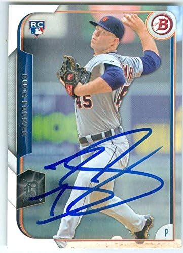Sports Memorabilia Autograph Warehouse 246986 Buck Farmer Autographed Baseball Card - Detroit Tigers 2015 Topps Bowman - No. 138 Rookie