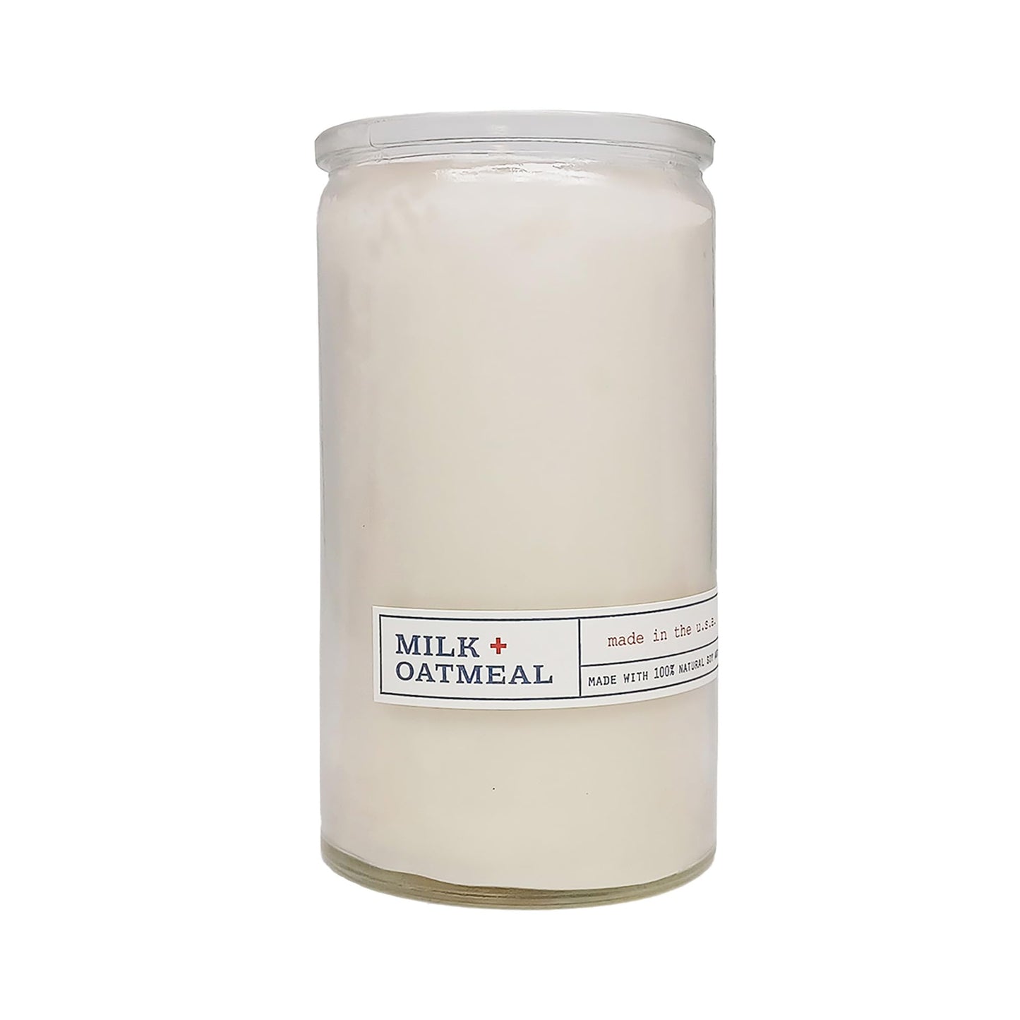 U.S. Apothecary Milk & Oatmeal Candle, 100% Soy & Vegetable Wax Blend Candles for Home, 100-Hour Long-Lasting Burn Time, Clean Burning Candles Made in USA, 16 oz