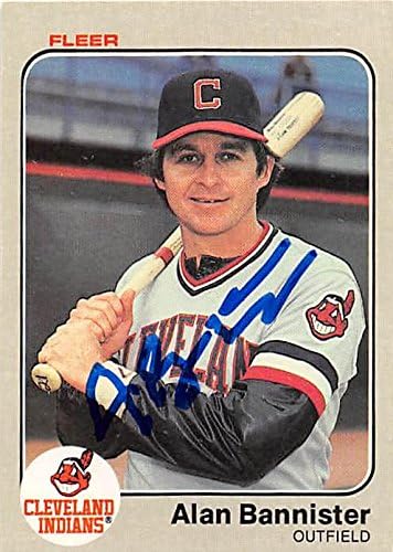Sports Memorabilia Autograph Warehouse 246266 Alan Bannister Autographed Baseball Card - Cleveland Indians 1983 Fleer - No. 401