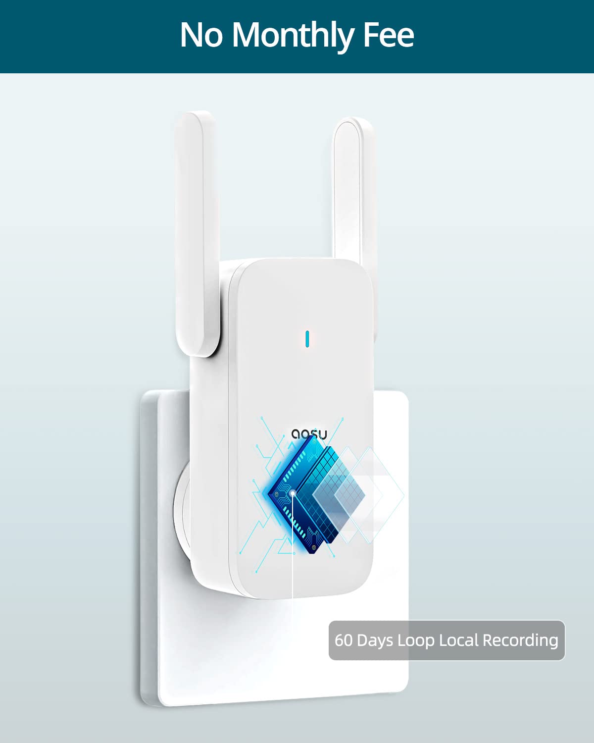 AOSU Doorbell Camera Wireless, 5MP Ultra HD, Support Local Storage, 2.4/5 GHz WiFi Video Doorbell with Homebase, Battery/Wired Powered, Work with Alexa & Google Assistant