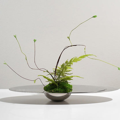 Light Luxury Hotel Living Room Table Floral Arrangement Stainless Steel Decoration Simulated Fake Plants