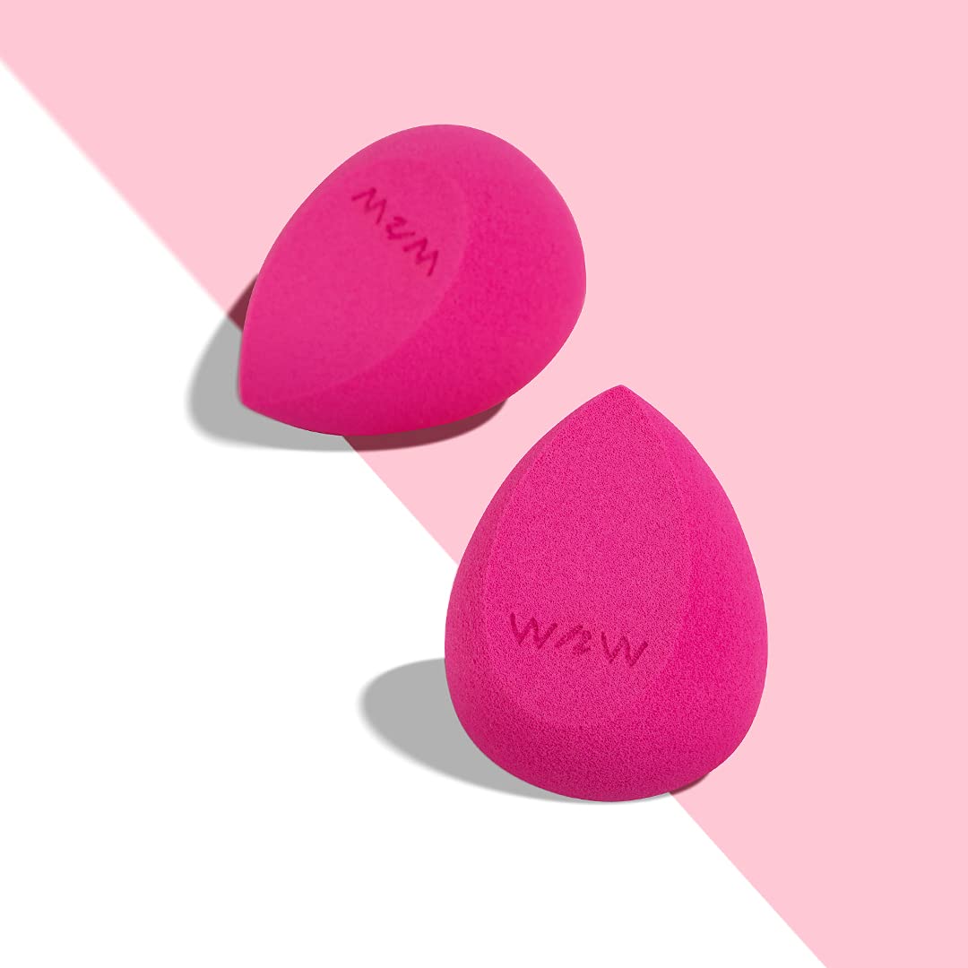 wet n wild Double Tap Makeup Sponge Set, Foundation Blending Beauty Sponge Flawless for Liquid, Cream, and Powder Dry and Wet Blender Make Up Use Vegan, Cruelty Free