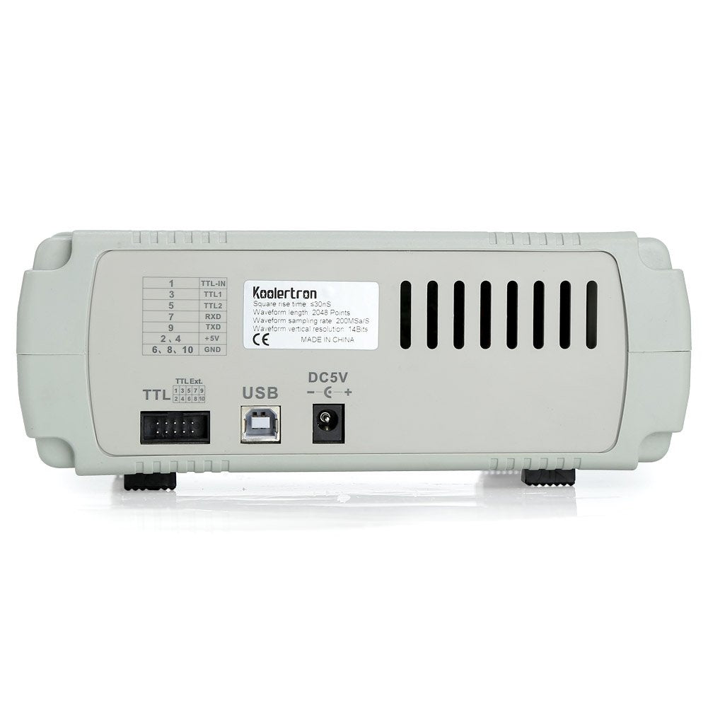 Koolertron Upgraded 15MHz DDS Signal Generator Counter,High Precision Dual-Channel Arbitrary Waveform Function Generator Frequency Meter 200MSa/s (15MHz)