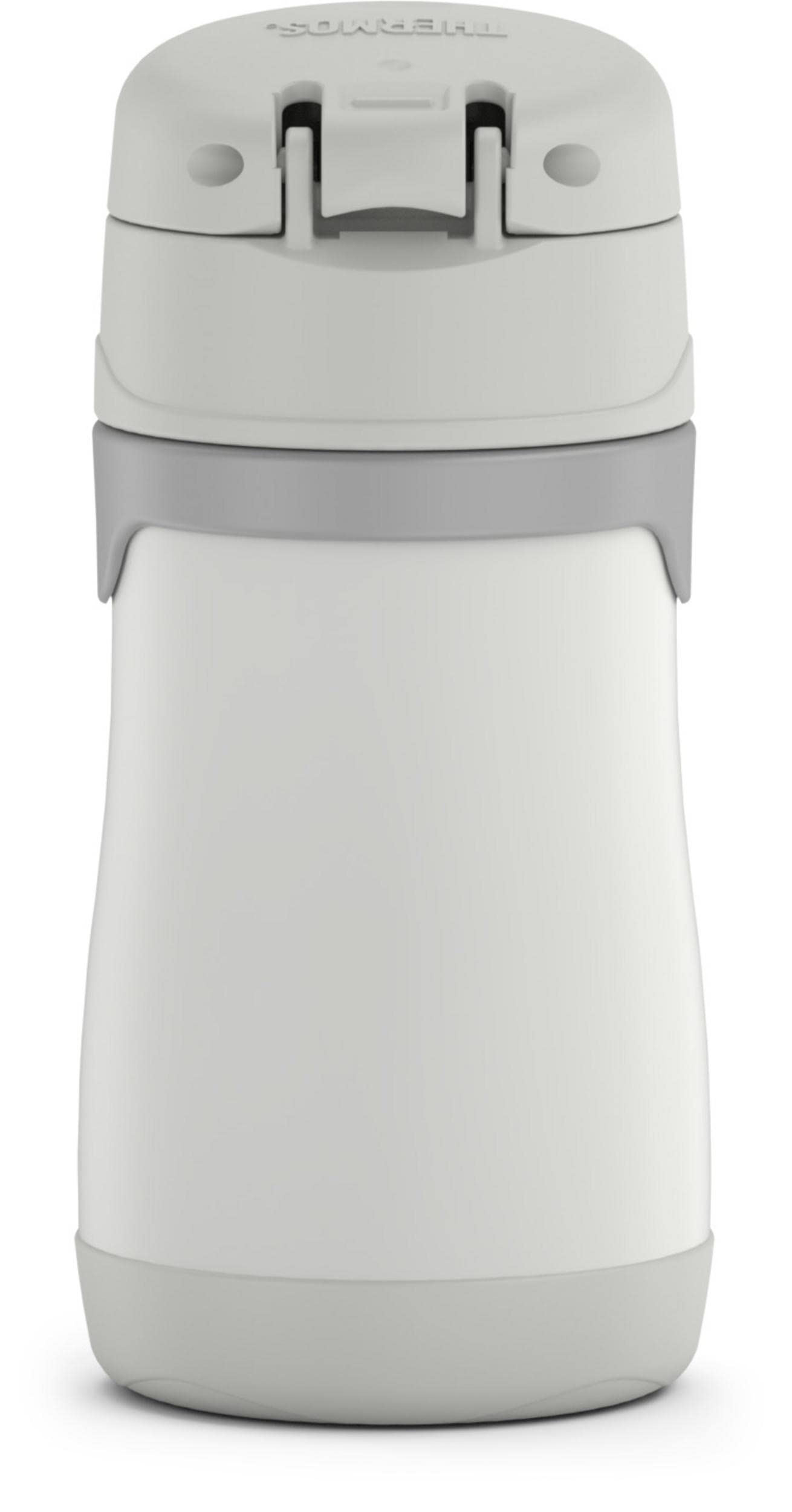 THERMOS BABY 10 ounce Stainless Steel Vacuum Insulated Straw Bottle, Gray