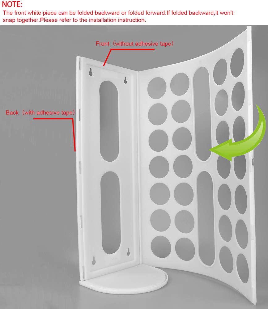 Lunies Plastic Bag Holder for Grocery Bags，Large Capacity Plastic Bag Dispenser, Multiple Grocery Bag Storage Organizer, Wall Mount Kitchen Trash Bag Holder(White,1 pack)