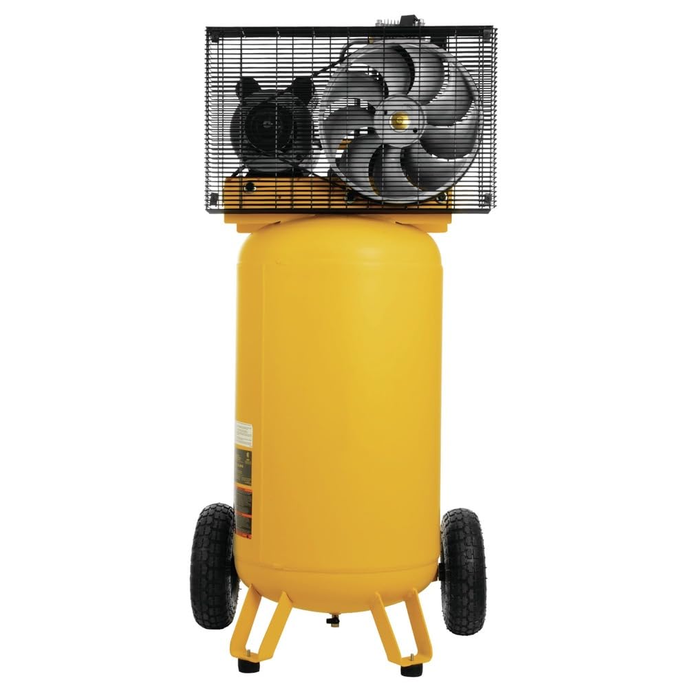 DEWALT 25 Gallon Vertical Air Compressor, Portable, Oil Lubed, Belt Drive, 200 Max PSI, Efficient Portable Air Compressor for Industrial Use, High-Performance 25 Gallon Air Compressor