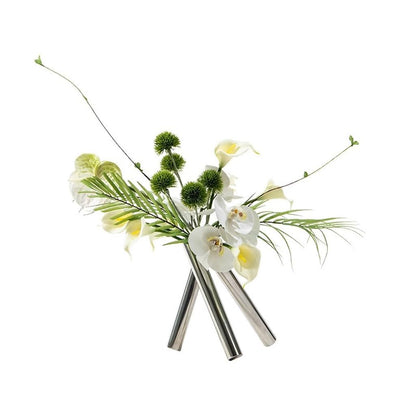 Light Luxury Creative Round Tube Simulation Flower Art Decoration Sample Room Living Porch Arrangement Simple Fake Plants