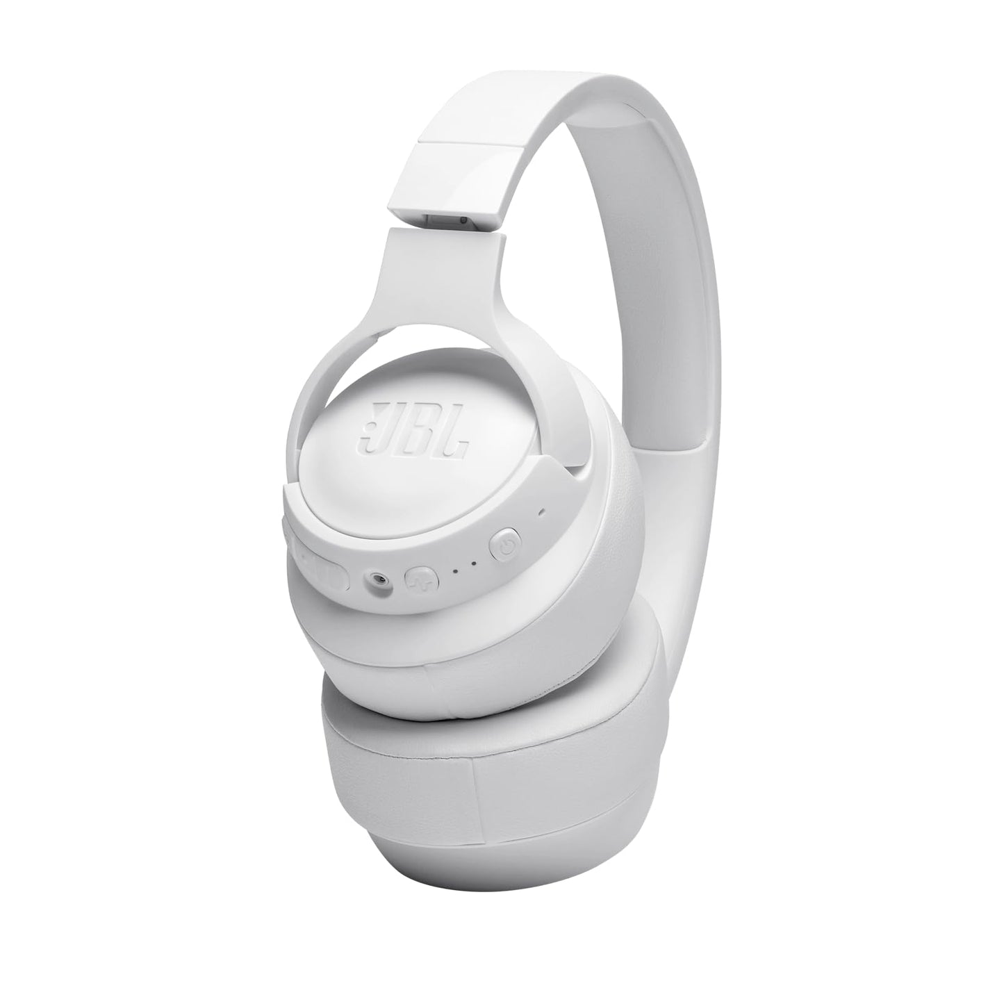 JBL Tune 760NC - Wireless Over-ear Noise Cancelling headphones, JBL Pure Bass Sound, Voice Assist, Google Fast Pair, Up to 50Hrs of Battery with ANC off, Lightweight and foldable design (White)