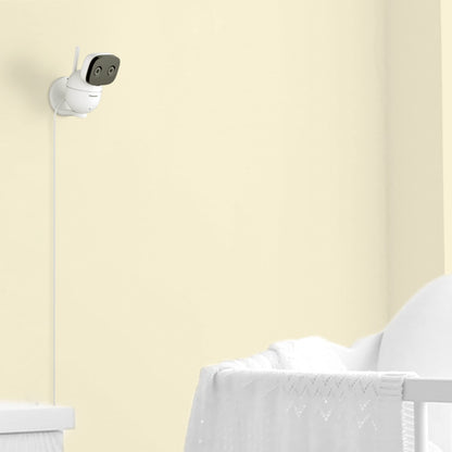 Panasonic Baby Monitor with Camera and Audio, 3.5” Color Video Baby Monitor, Extra Long Range, Secure Connection, 2-Way Talk, Soothing Sounds, Remote Pan, Tilt, Zoom,1 Camera, KX-HN4001W (White/Black)