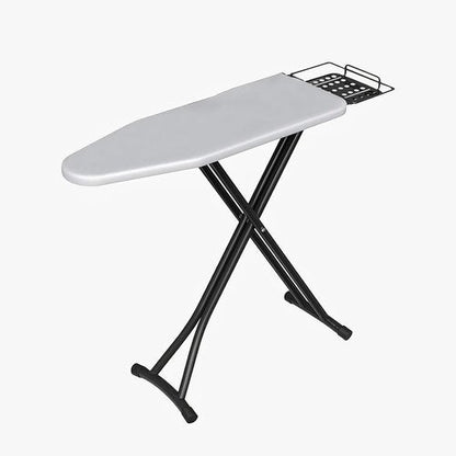 Deluxe Ironing Board - Foldable Design with Heat-Resistant Cover & Thick Felt Pad | Silver/Grey