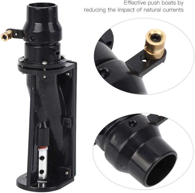 RC Boat Thruster Jet Pump Set Waterproof Low Noise Module 6 12V (Black)