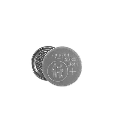 Amazon Basics 12-Pack LR44 Alkaline Button Cell Battery, 1.5 Volt, Long Lasting Power, Mercury-Free