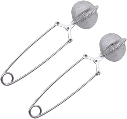 Zerodeko Stainless Steel Flour Spreader - 2-Pack Fine Mesh Strainers for Baking | 6.57 Inch Handheld Sifters