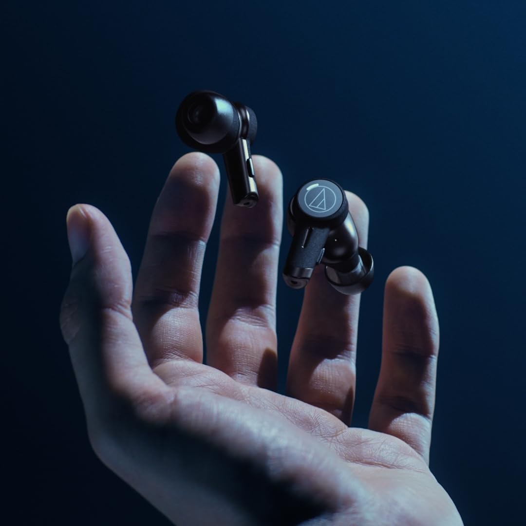 Audio-Technica ATH-TWX9 Wireless Earbuds, Premium Listening Experience with Bluetooth Wireless, Noise-Cancellation, High-Resolution Drivers with Innovative Acoustic Technology