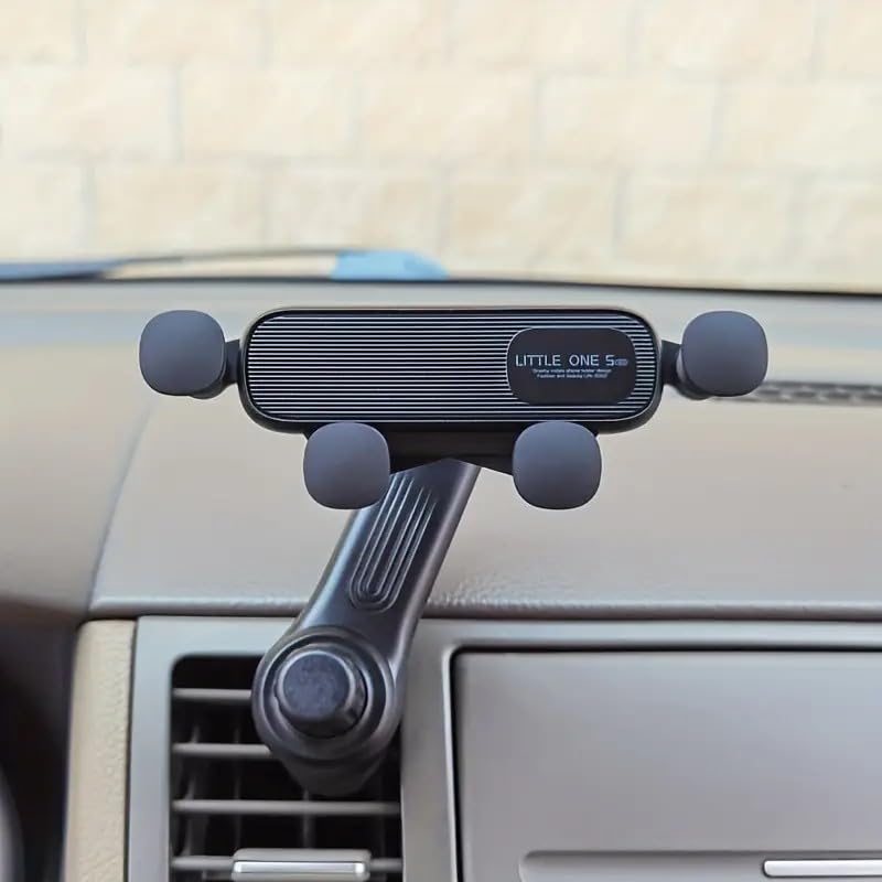 Magnetic Car Phone Holder,Minimal Dashboard Mount,[Strong Magnet][360° Rotation],Universal Smartphone Dash Stand Fit for iPhone 16 15 Pro Max Plus Mini,Samsung S24 S23 S22 Ultra Phone,Black