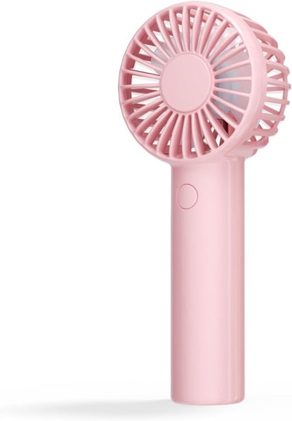 Edvision Mini Handheld Fan - Powerful 3-Speed Portable Personal Fan | USB Rechargeable, Cute Pink Design for Travel & Summer Gifts