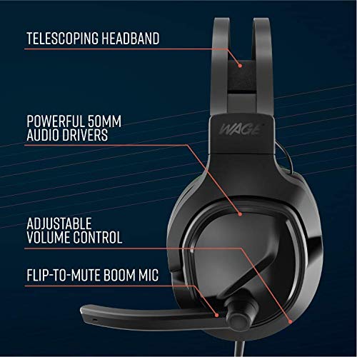 Wage Pro Universal Gaming Headset - Black/Green (WMAGY-N080)