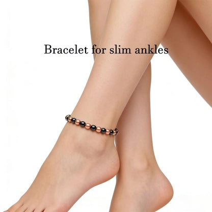 Woman Copper Bracelets Hematite Magnet Bracelet for Woman Man, Womens Copper Bracelets for Pain Relief, Valentine's Day Aniversary Gift Health Gift for Family Pulsera Magnetica Hombre For Mom, 2 Pack