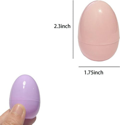 Higoala Pastel Color Easter Eggs， 48 Piece Colorful Plastic Easter Eggs，Plastic Eggs Fillable Empty for Gift Baskets or Egg Hunt