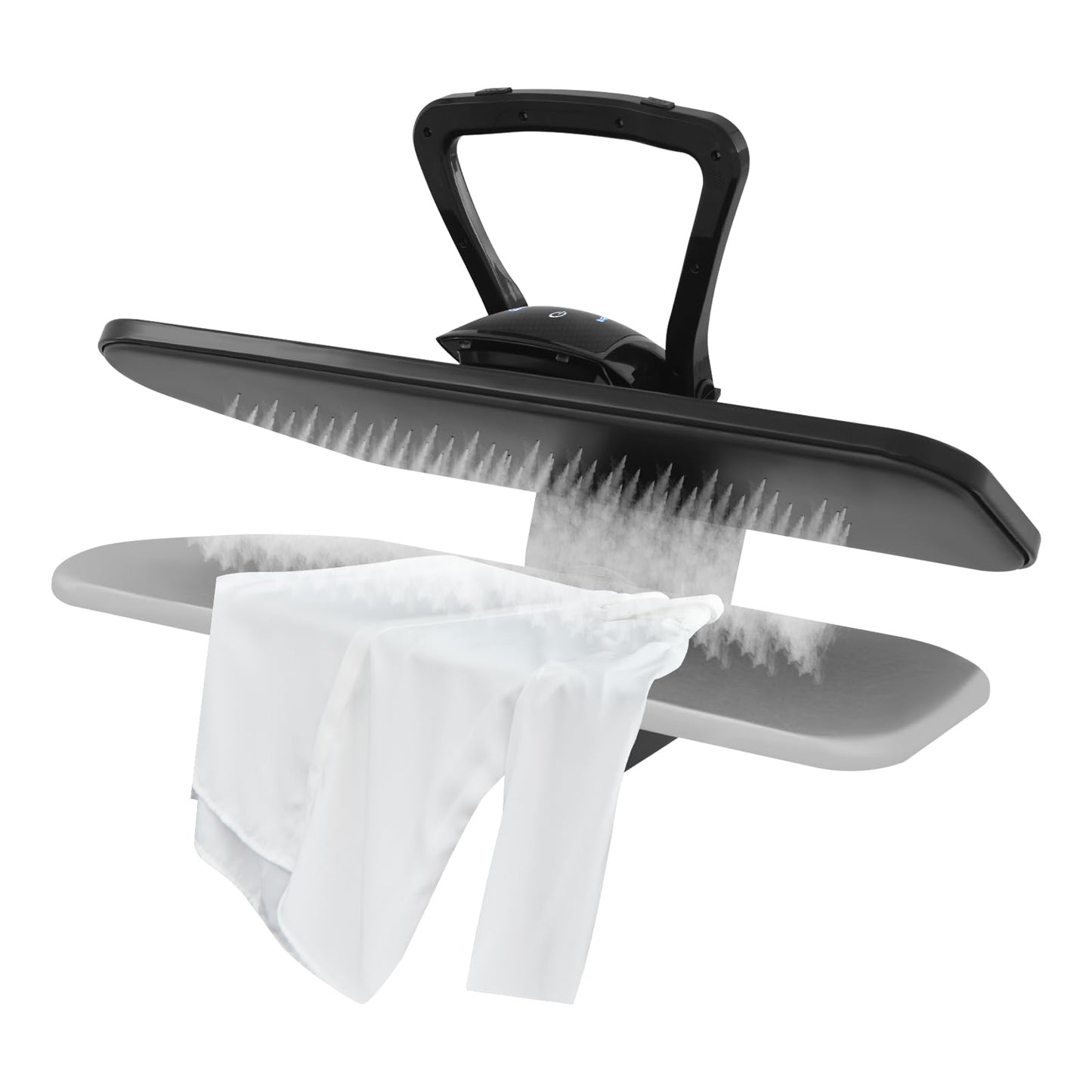 36" Intelligent Steam Press, 1600W 110V Large Digital Steam Press Professional Commercial Iron w/Touch Screen & Voice Prompts, 5 Fabric Functions and Overheating Protection for Clothes Sheets Fabrics