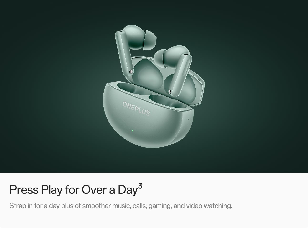 OnePlus Buds 4, Bluetooth Wireless Earbuds, Storm Gray, E513A, in-Ear Headphones with Active Noise Cancellation