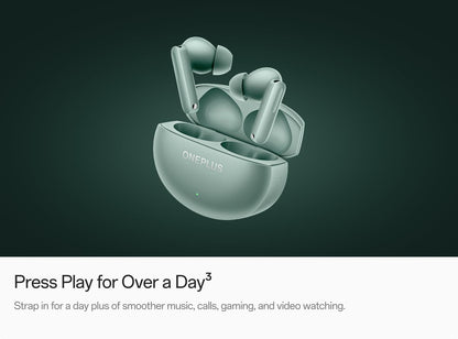OnePlus Buds 4, Bluetooth Wireless Earbuds, Storm Gray, E513A, in-Ear Headphones with Active Noise Cancellation