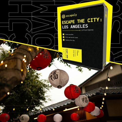 LA Outdoor Escape Room | Little Tokyo Scavenger Hunt | Gifts for Adults &amp Families | 1-6 Players 2-3 Hours 1.5 Miles Walking Distance
