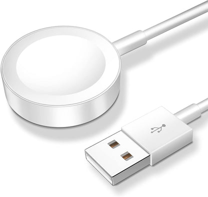 𝟐𝟎𝟐𝟓 𝐔𝐩𝐠𝐫𝐚𝐝𝐞𝐝 for Apple Watch Charger Magnetic Fast Charging Cable [Portable] Magnetic Wireless Charging Compatible with iWatch Series Ultra/SE/11/10/9/8/7/6/5/4/-[3.3FT] White