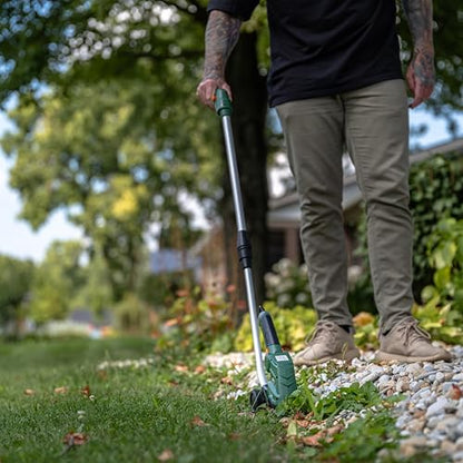 Scotts Outdoor Power Tools LSS10272PS 7.5-Volt Lithium-Ion Cordless Grass Shear/Shrub Trimmer with Wheeled Extension Handle, Green