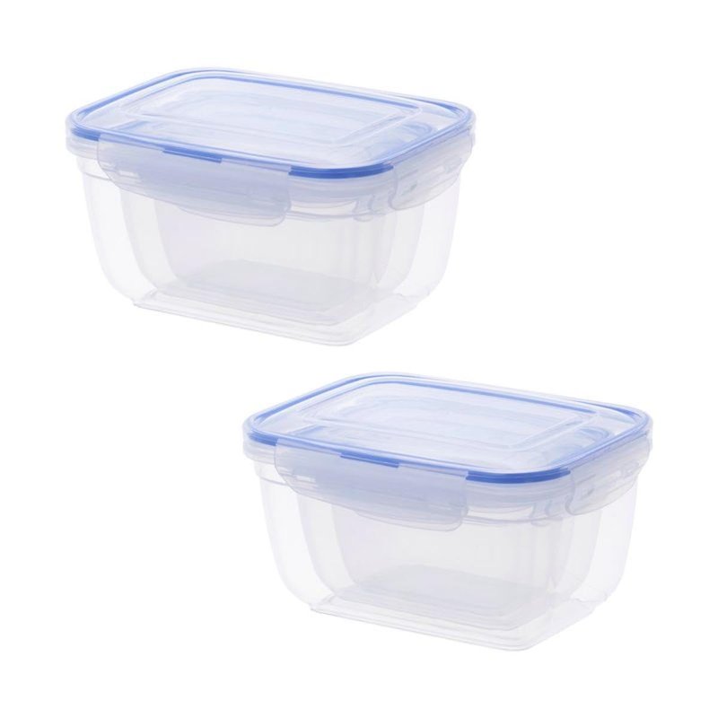 Superio Food Storage Containers, Airtight Leak Proof Meal Prep Containers, Microwave and freezer safe, BPA-free Plastic, Set of 3 (2 Pack)