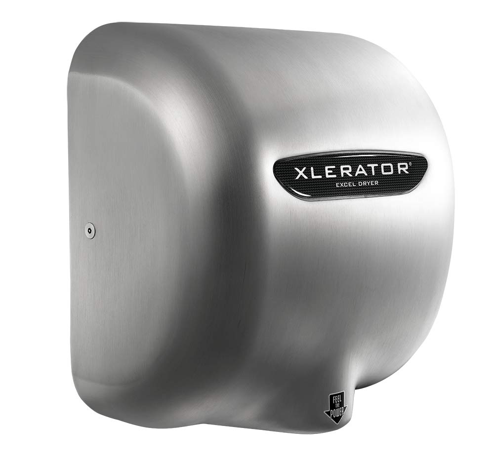 XLERATOR XL-SB Automatic High Speed Hand Dryer with Brushed Stainless Steel Cover, 12.5 A, 110/120 V