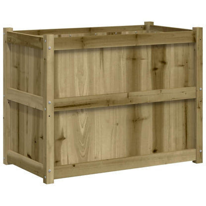 Mhdvray Rustic Large Raised Garden Bed 35.4x35.4x27.6 in Treated Solid Pine Wood Elevated Planter Box Outdoor Flower & Vegetable Gardening Patio Balcony