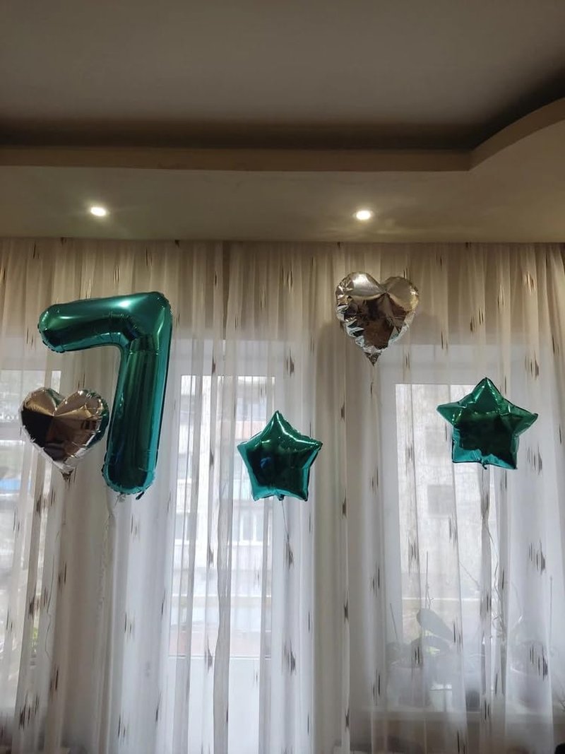 Teal Blue 2 Balloon, Number Balloons 40 Inch, 2nd Balloon Number Birthday Decorations, Second Two Birthday Party Supplies, Number 2 Balloon
