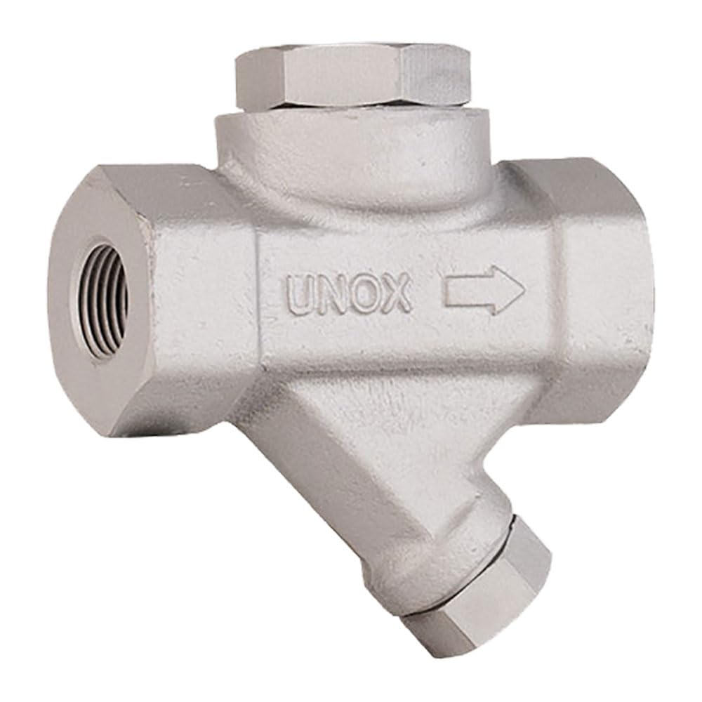 UNOX 3/4" Thermodynamic Steam Trap Max 600 psi Working Pressure, Threaded Forged Steel Body, Max 752°F Working Temperature For High-Pressure Steam Systems, Boilers, Refineries, Power Plants, and HVAC