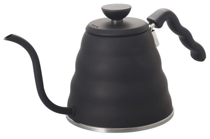 Hario V60 "Buono" Drip Kettle Stovetop Gooseneck Coffee Kettle 1.2L, Stainless Steel, Black