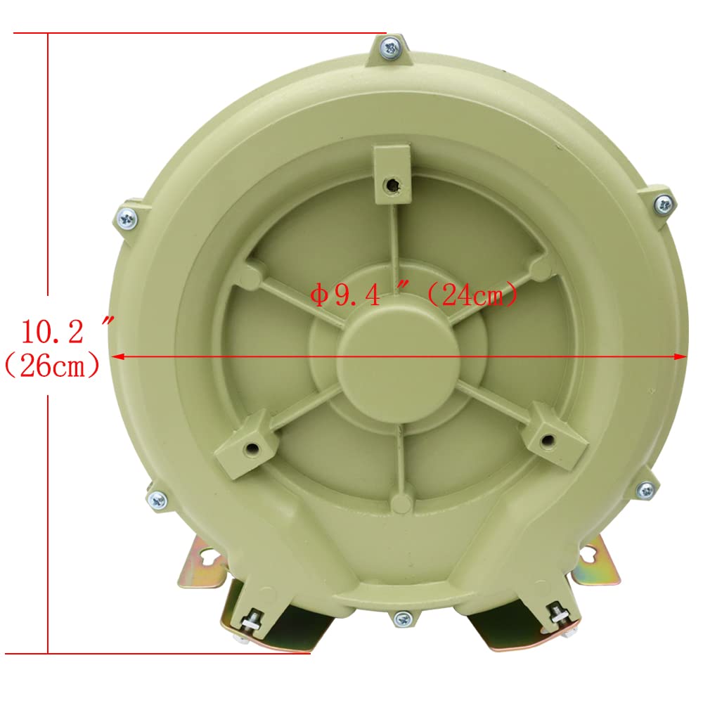 INTBUYING Industrial Aquaculture Seafood Pond Fish Tank Vortex Air Blower Pump 110V 60HZ