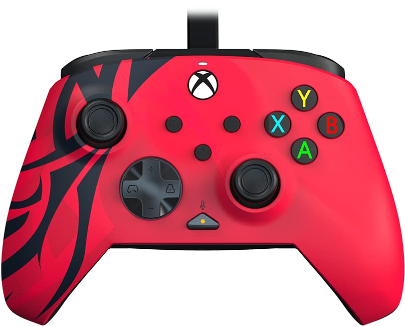 PDP Gaming Xbox Series X|S Red Bundle: REMATCH Wired Gamepad Controller & AIRLITE Wired Headset with Mic, Licensed Xbox One Gamepad, Customizable Joysticks/Triggers in App, Windows PC, Red and Black