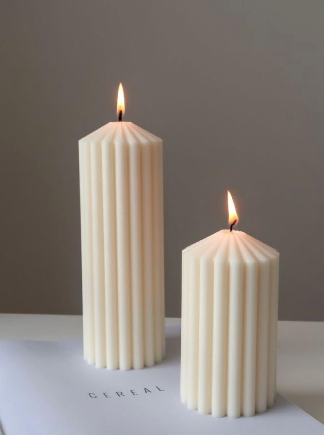 Pillar Candle 1 Pc (250g) | Long-Lasting Decorative Wax Candle for Home Décor, Meditation & Aromatherapy | Smokeless and Dripless Design for Relaxing Ambience