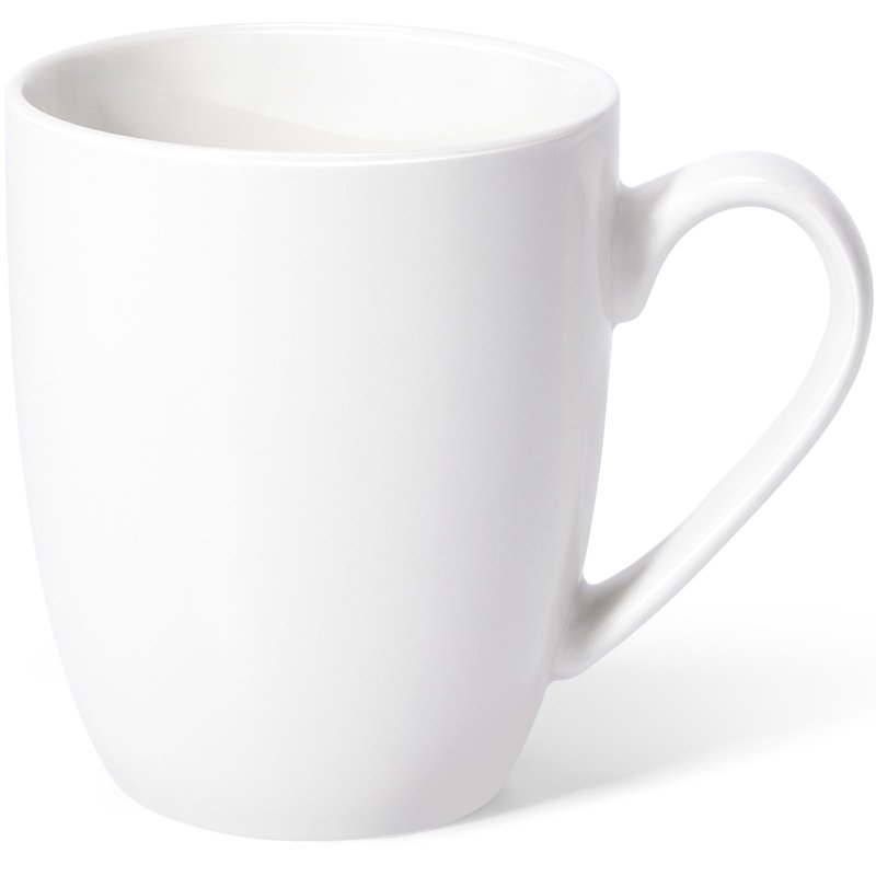 Urbanstrive 16 oz Large Coffee Mugs Set of 4 Ceramic Coffee Mug White Coffee Cups Tea Cups Idea Gift for Women Men House Warming Gifts New Home Office, White 4 Pack