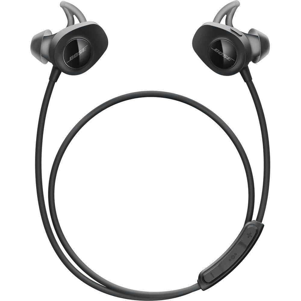 Bose SoundSport, Wireless Earbuds, (Sweatproof Bluetooth Headphones for Running and Sports), Black