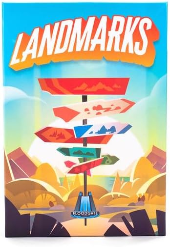 Floodgate Games Landmarks | Cooperative Board Game for Adults and Kids | Fun Game for Family Game Night | Word Association Party Game | Ages 10 and up | 2-10 Players | Average Playtime 20 Minutes