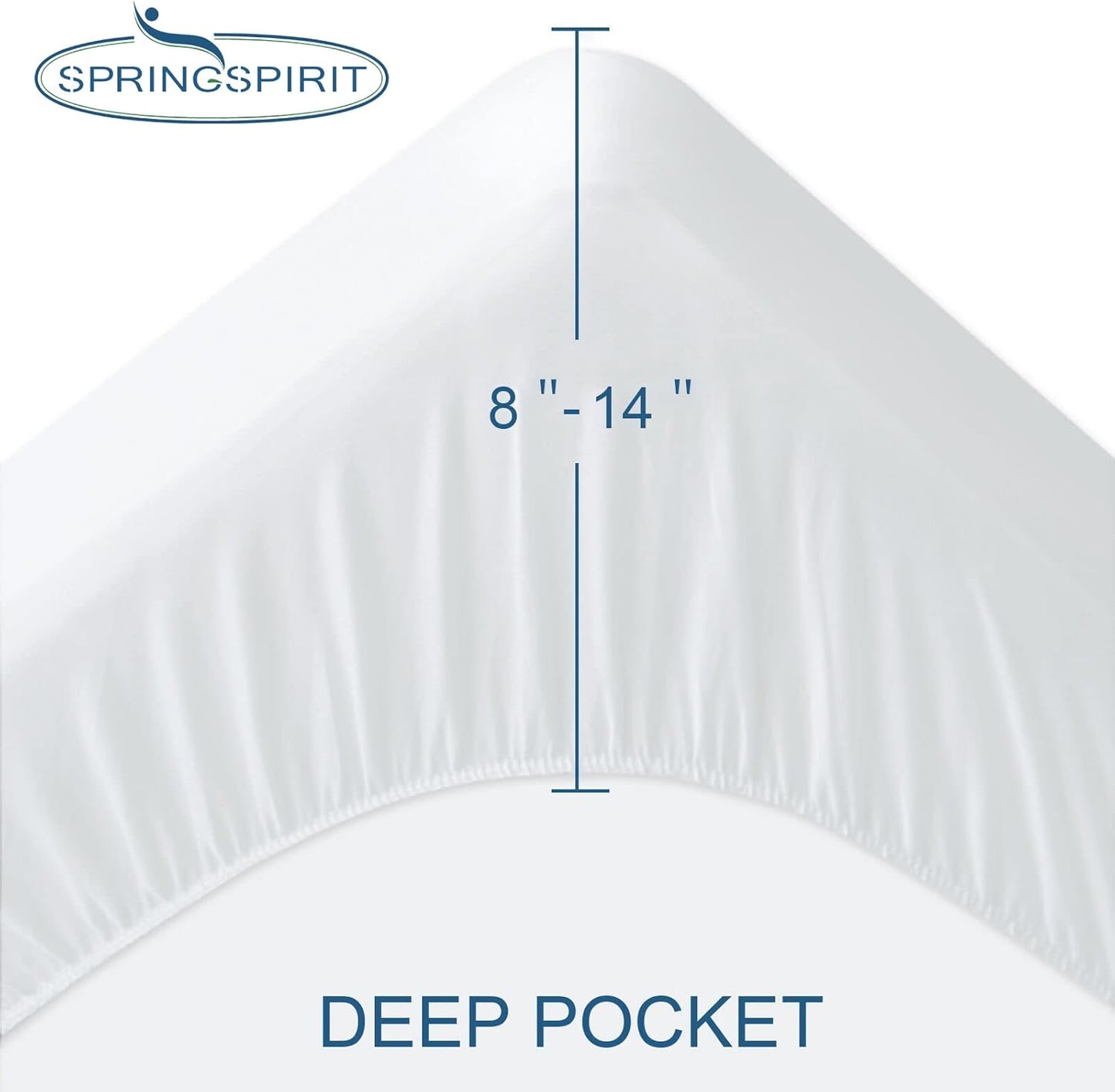 Skiennix Waterproof Mattress Protector - Breathable & Noiseless Full Size Cover | 2 Pack, Fits Up to 14''