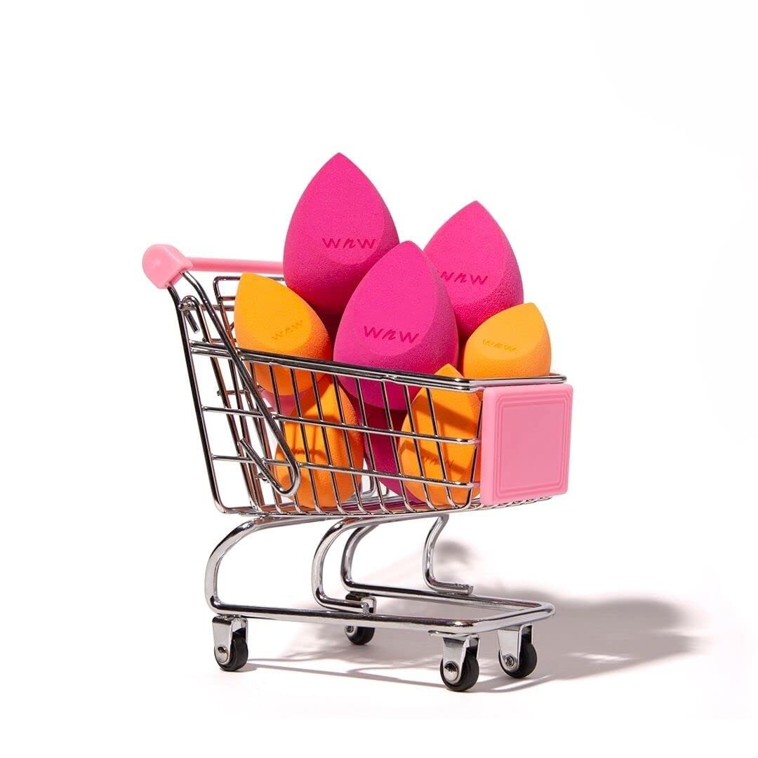 wet n wild Double Tap Makeup Sponge Set, Foundation Blending Beauty Sponge Flawless for Liquid, Cream, and Powder Dry and Wet Blender Make Up Use Vegan, Cruelty Free